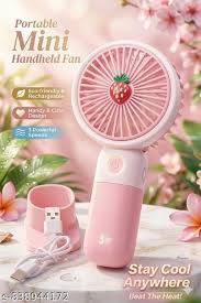 "Mini fan USB Rechargeable Handheld & Desktop Fan